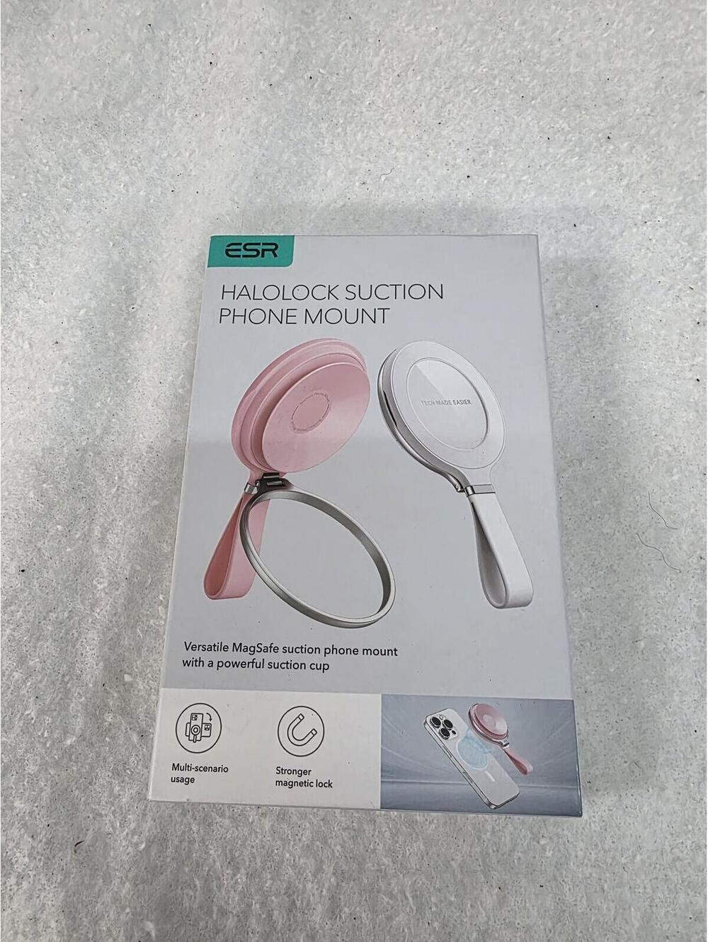 ESR HaloLock Suction Phone Mount Ring Stand - Pink